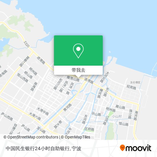中国民生银行24小时自助银行地图