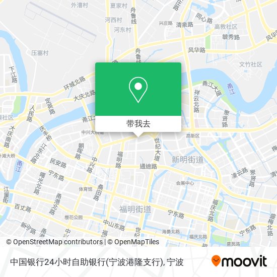 中国银行24小时自助银行(宁波港隆支行)地图