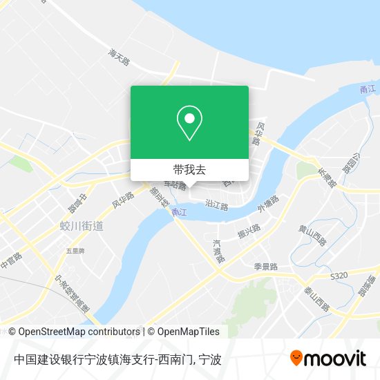 中国建设银行宁波镇海支行-西南门地图
