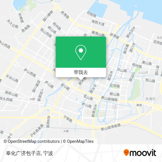 奉化广济包子店地图