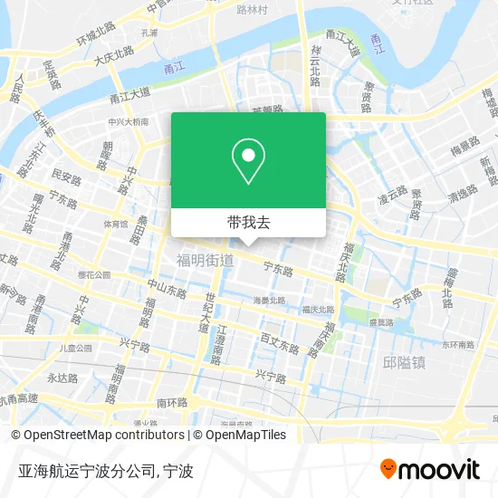 亚海航运宁波分公司地图