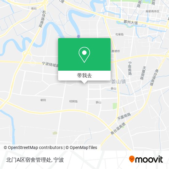 北门A区宿舍管理处地图