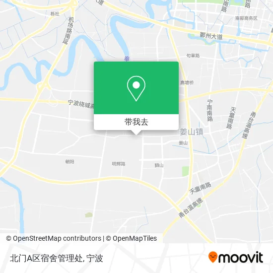 北门A区宿舍管理处地图