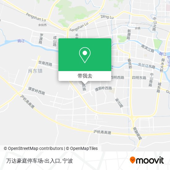 万达豪庭停车场-出入口地图