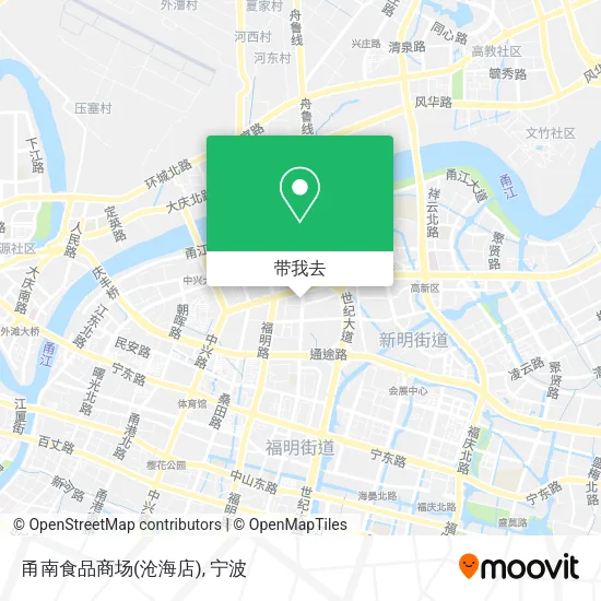 甬南食品商场(沧海店)地图