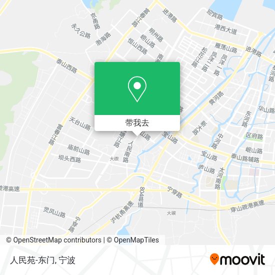 人民苑-东门地图