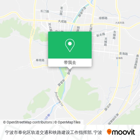 宁波市奉化区轨道交通和铁路建设工作指挥部地图