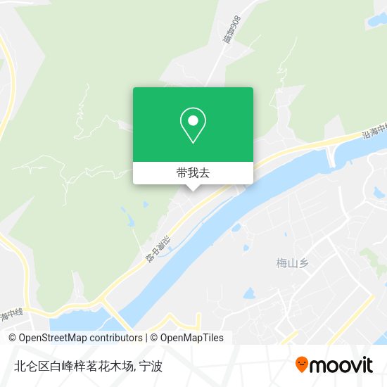 北仑区白峰梓茗花木场地图