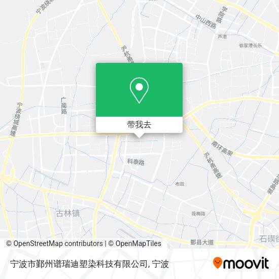 宁波市鄞州谱瑞迪塑染科技有限公司地图