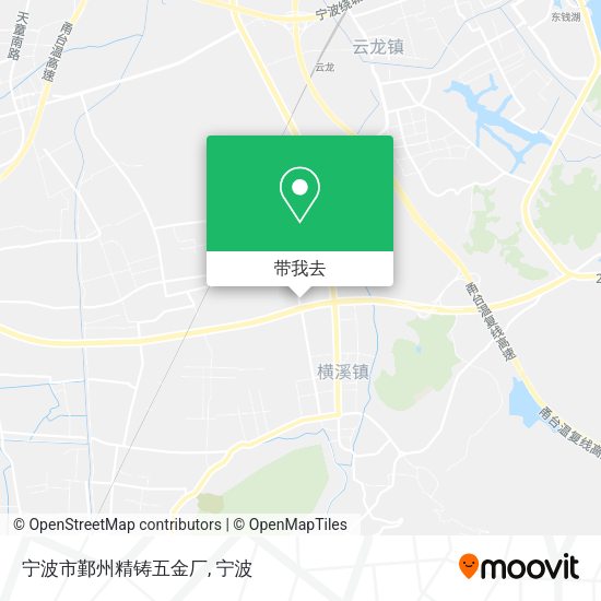 宁波市鄞州精铸五金厂地图
