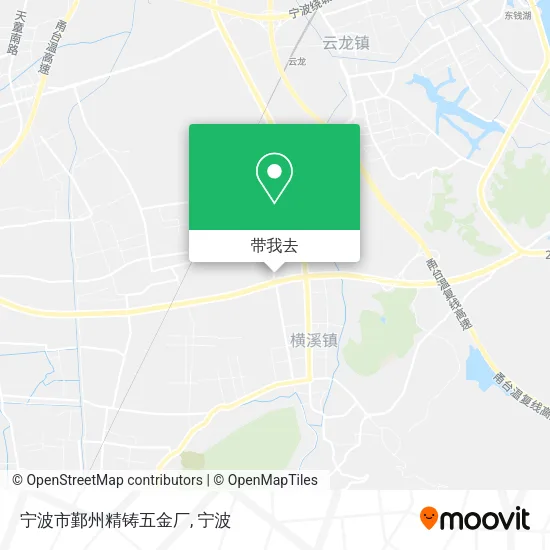 宁波市鄞州精铸五金厂地图