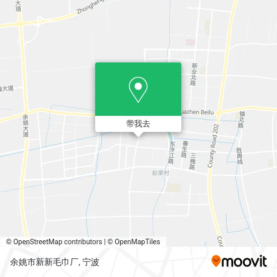 余姚市新新毛巾厂地图