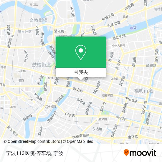 宁波113医院-停车场地图