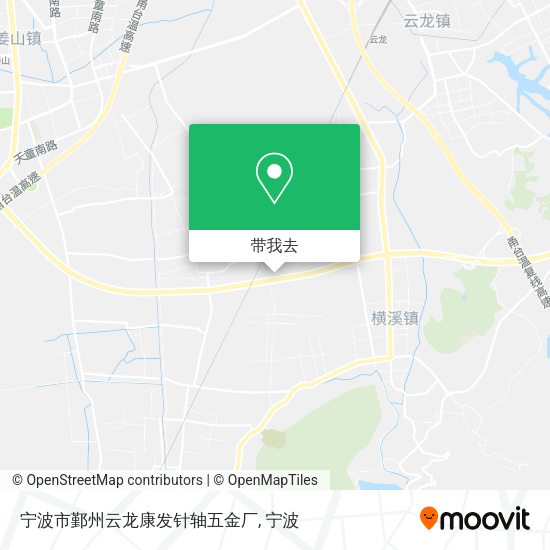 宁波市鄞州云龙康发针轴五金厂地图