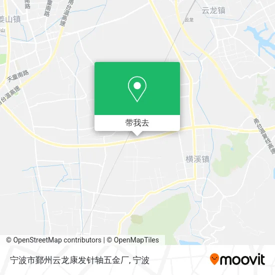 宁波市鄞州云龙康发针轴五金厂地图