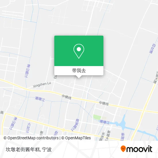 坎墩老街酱年糕地图