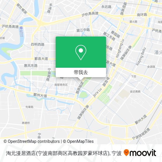 淘元漫居酒店(宁波南部商区高教园罗蒙环球店)地图