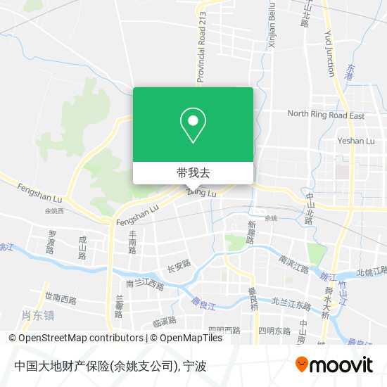 中国大地财产保险(余姚支公司)地图