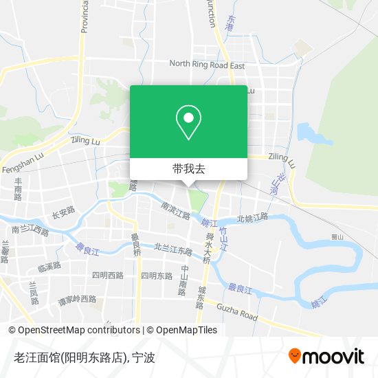 老汪面馆(阳明东路店)地图
