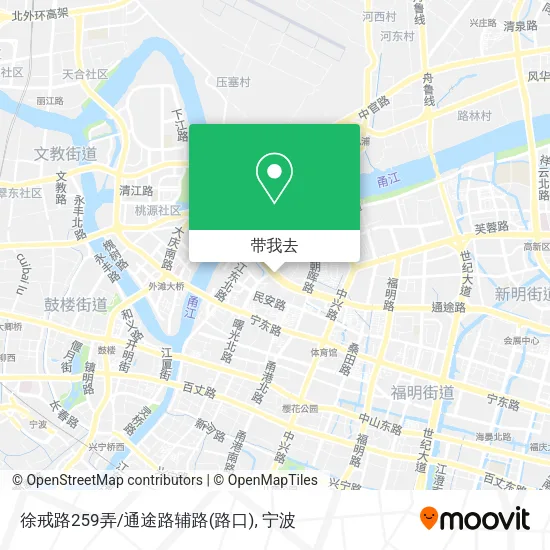 徐戒路259弄/通途路辅路(路口)地图