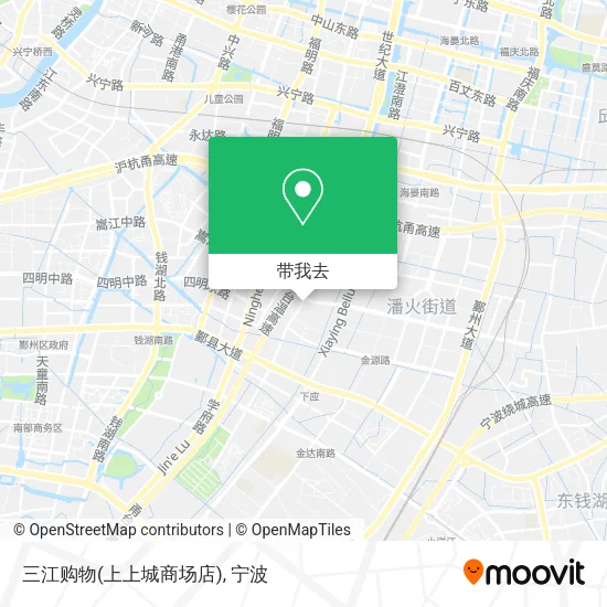 三江购物(上上城商场店)地图