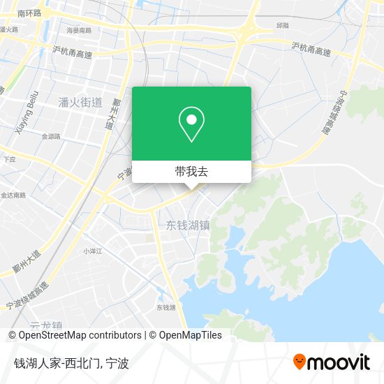 钱湖人家-西北门地图