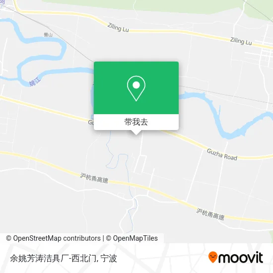 余姚芳涛洁具厂-西北门地图