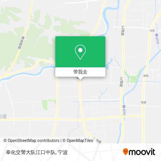 奉化交警大队江口中队地图