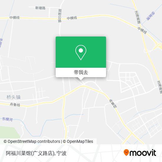 阿福川菜馆(广义路店)地图