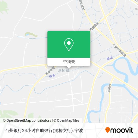 台州银行24小时自助银行(洞桥支行)地图