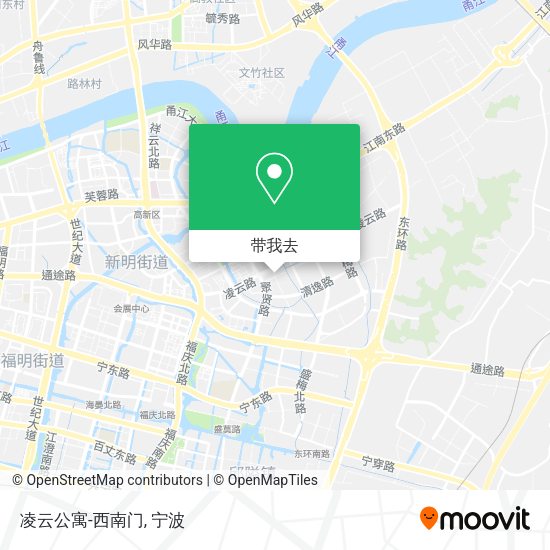 凌云公寓-西南门地图