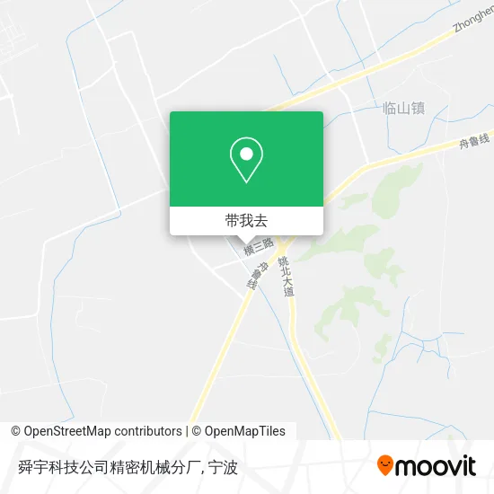 舜宇科技公司精密机械分厂地图