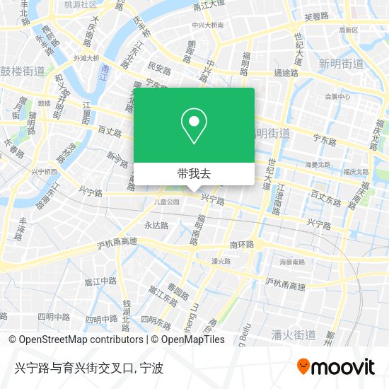 兴宁路与育兴街交叉口地图