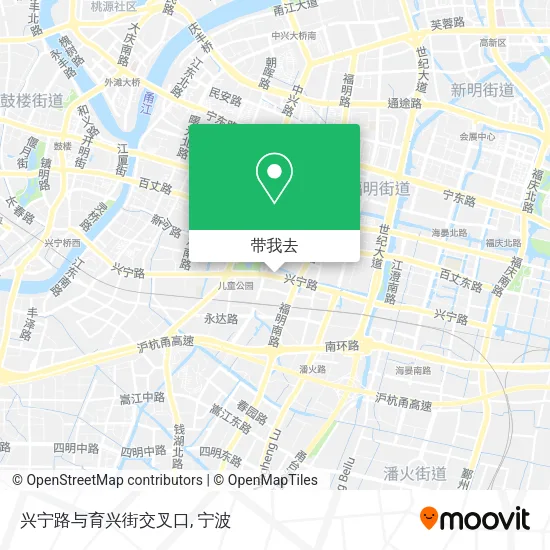 兴宁路与育兴街交叉口地图
