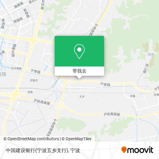 中国建设银行(宁波五乡支行)地图
