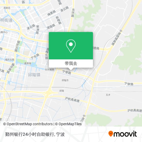 鄞州银行24小时自助银行地图
