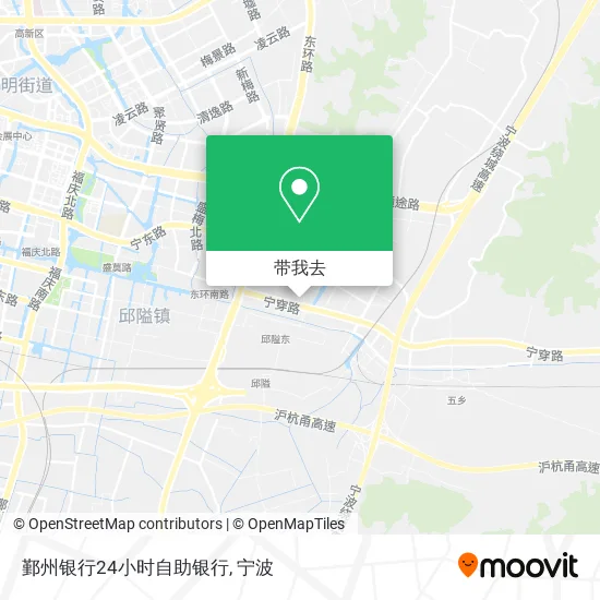 鄞州银行24小时自助银行地图