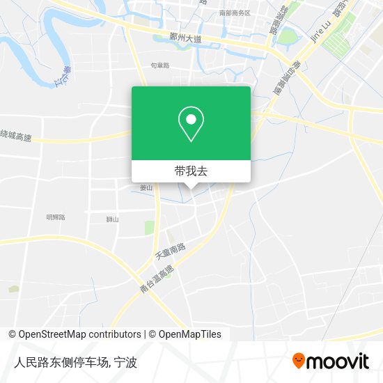 人民路东侧停车场地图