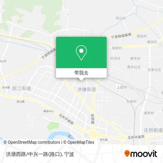 洪塘西路/中兴一路(路口)地图