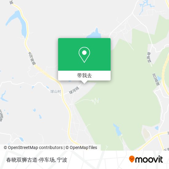 春晓双狮古道-停车场地图
