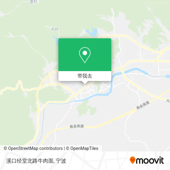 溪口经堂北路牛肉面地图