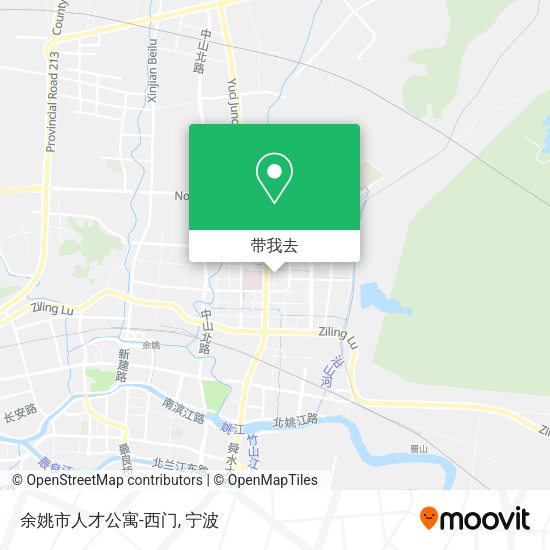 余姚市人才公寓-西门地图