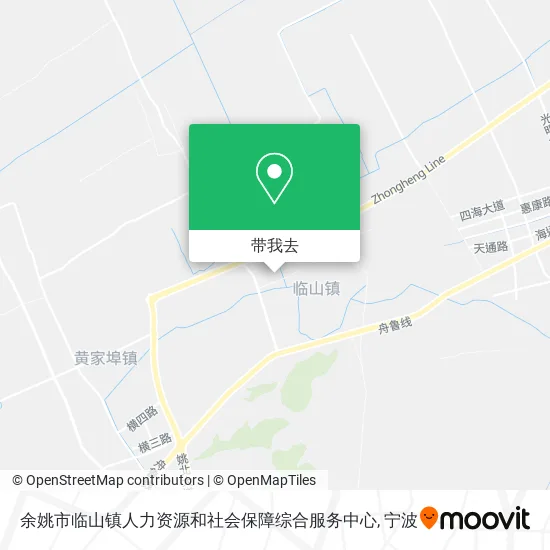 余姚市临山镇人力资源和社会保障综合服务中心地图