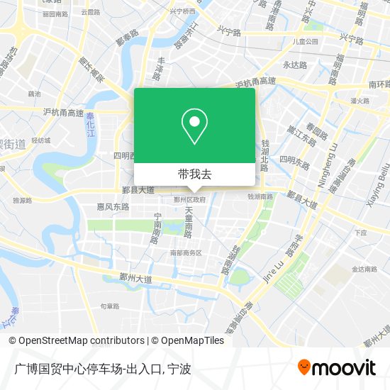广博国贸中心停车场-出入口地图