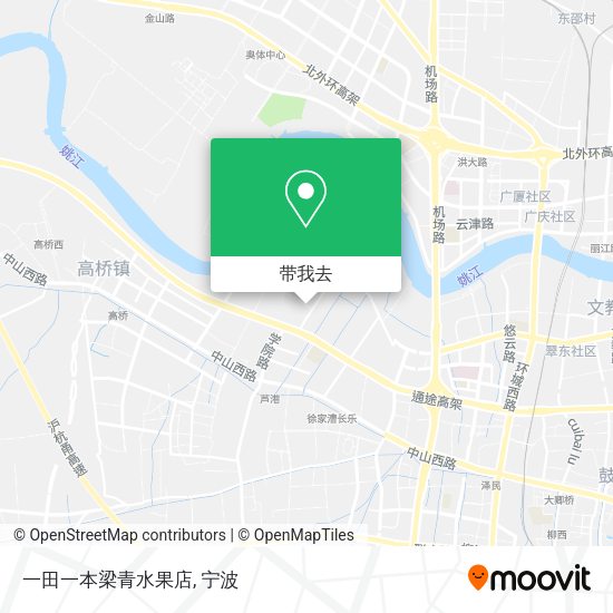 一田一本梁青水果店地图