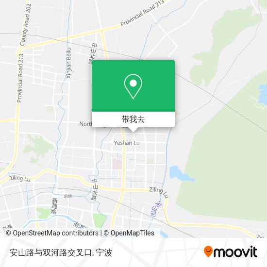安山路与双河路交叉口地图