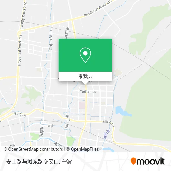 安山路与城东路交叉口地图