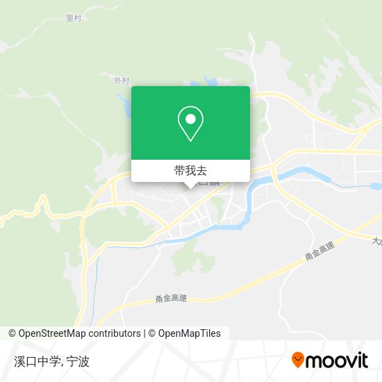 溪口中学地图