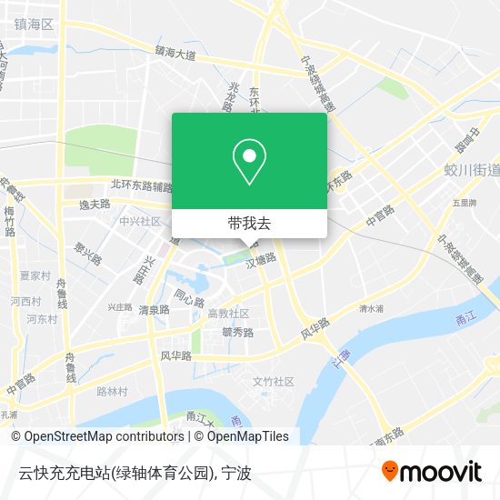 云快充充电站(绿轴体育公园)地图