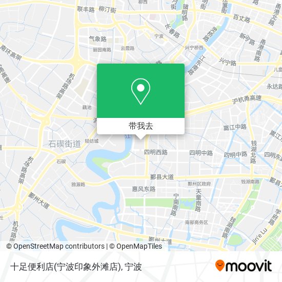 十足便利店(宁波印象外滩店)地图